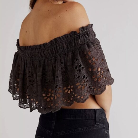 NWT Free People FP One Perla Top (XS - Espresso Bean) - Picture 2 of 6